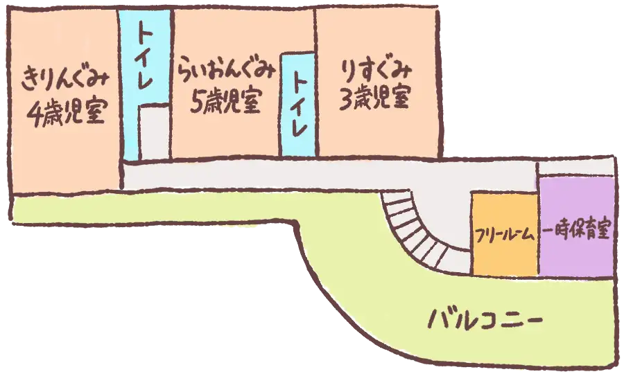 2Fの見取図