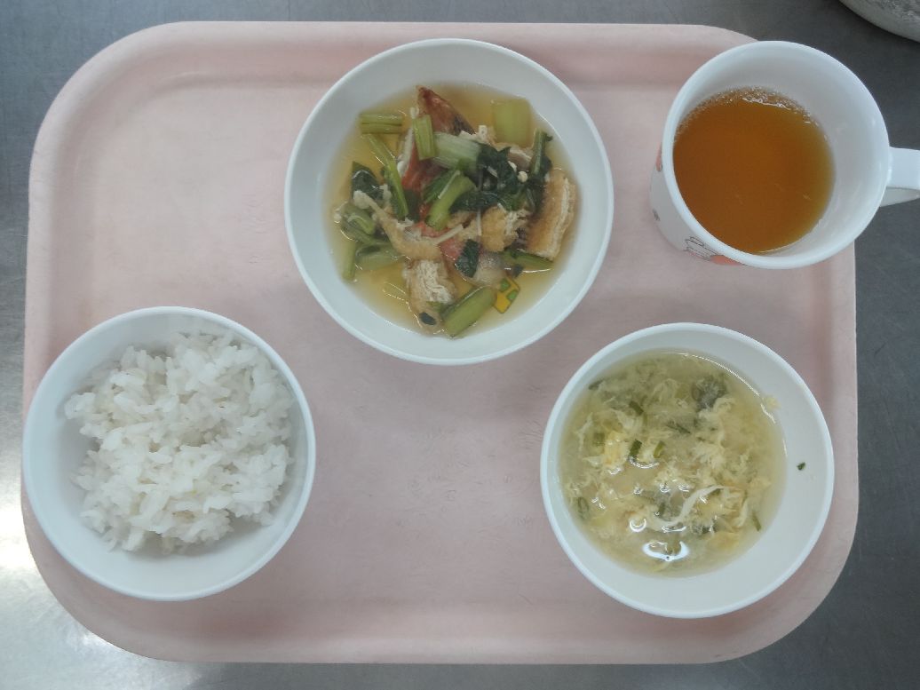 こども園の給食「<span>ごはん 魚の焼き浸し 味噌汁 菓子	</span>」